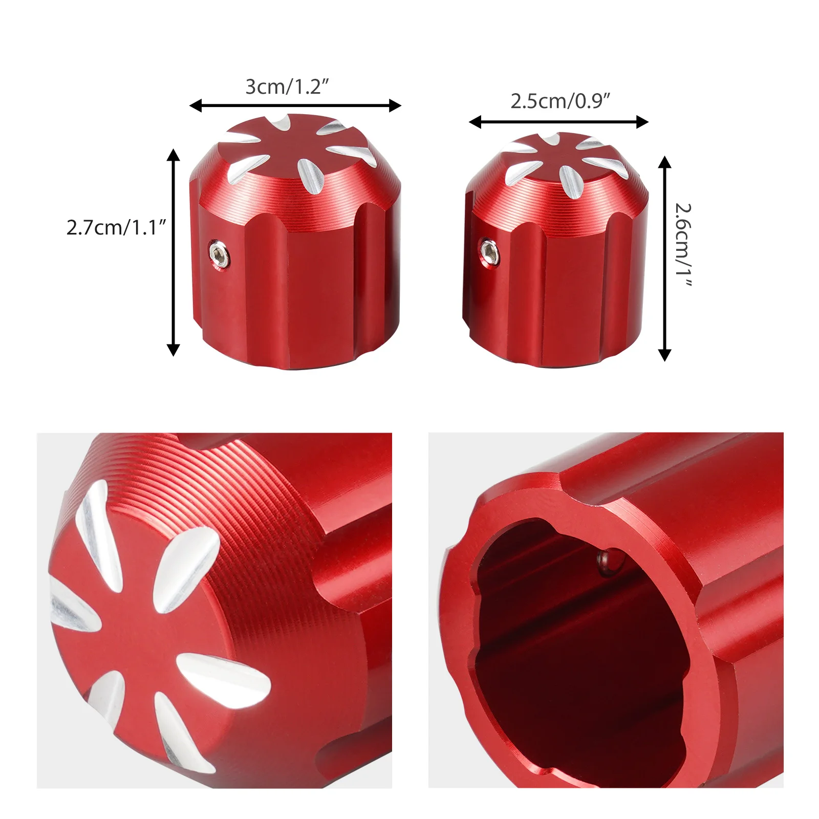 BEVINSEE Klimaanlagen-Schutzkappe für VW Golf, Passat CC, Polo 6R, VW Up, Audi A3, Q3, Q2, A4, A5, A6, A7, TT, A1, SEAT Leon 5F – Detail 2