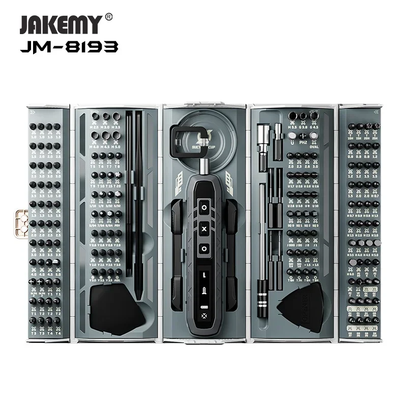 JAKEMY JM-8193 180 w 1 elektryczny mini zestaw narzędzi precyzyjnych śrubokrętów wielofunkcyjny do naprawy aparatu telefonicznego Mini elektronika — zdjęcie 5