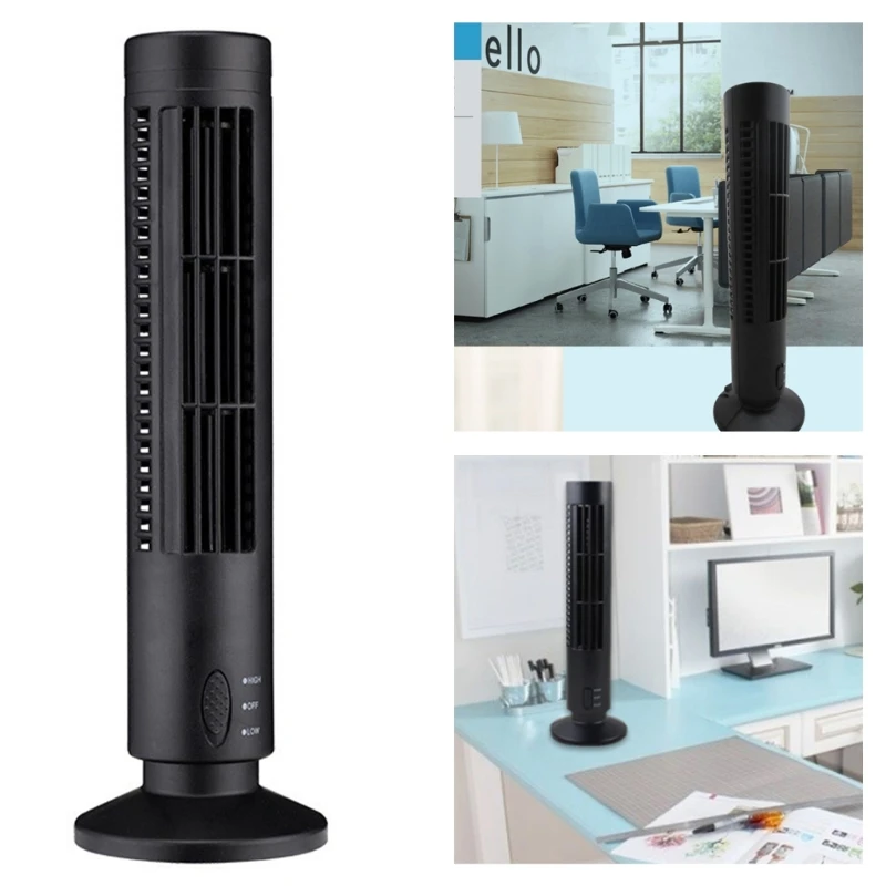 Airventions Tower Fan for Bedroom Ultra-quiet Breezing 2 Speed Grades Small Size Design Portable Tower Standing Fan 517C