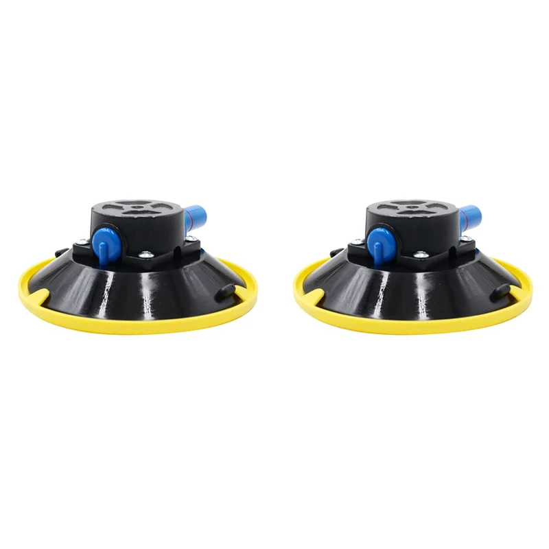 2Pcs 6 Inch Vacuum Suction Cups Glass Meta Cars Boats Rvs Vehicles Mount Base Hand Pump Glass Sucker M8