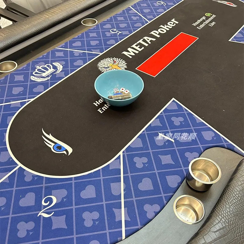 Set da tavolo Texas Hold'em Set Depu Card Club di fascia alta, incluso pacchetto copri tavolo professionale Depu