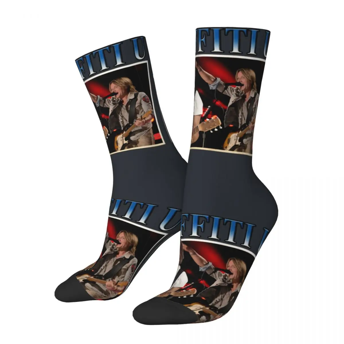 Funny compression Mens Best Keith Urban Las Vegas Sock for Men Hip Hop Pattern Printed Crew Sock official-website tops fugees