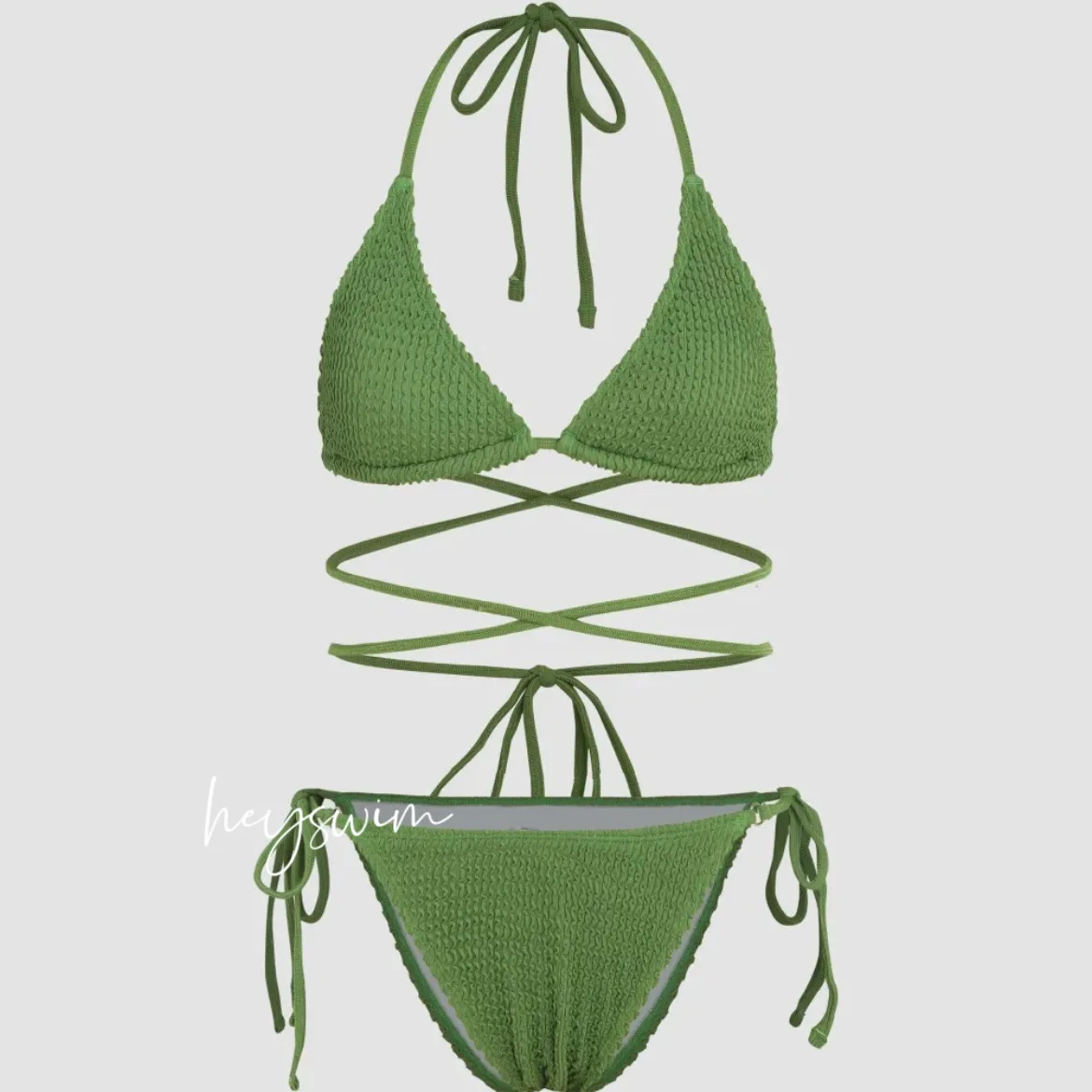 Bikini de dos piezas para mujer, traje de baño de Color liso, Tankini Sexy con espalda descubierta, novedad de 2023