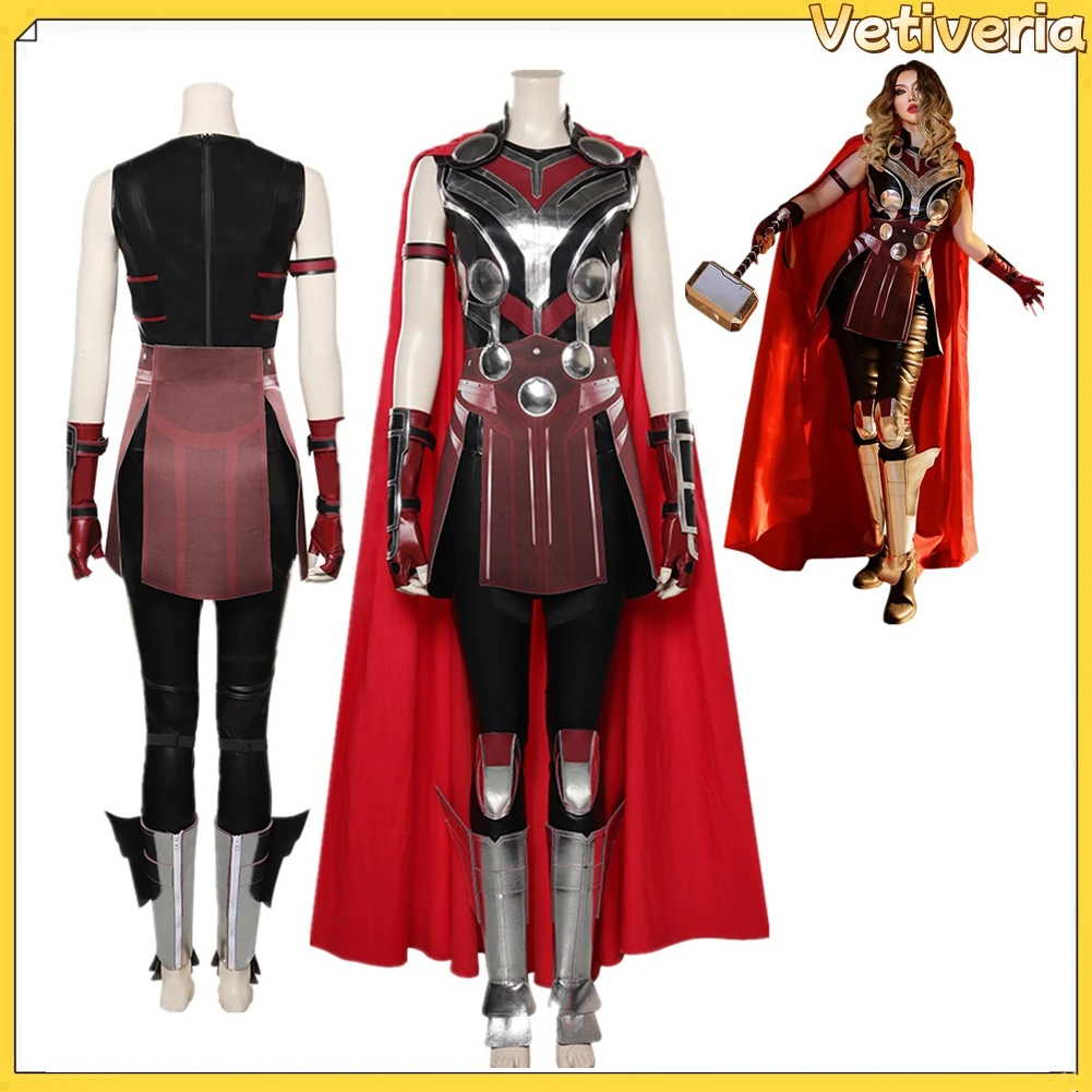 

Jane Cosplay Foster Costume Female Jumpsuit Cloak Outfits Halloween Carnival Party Suit Accessories for Adult Women