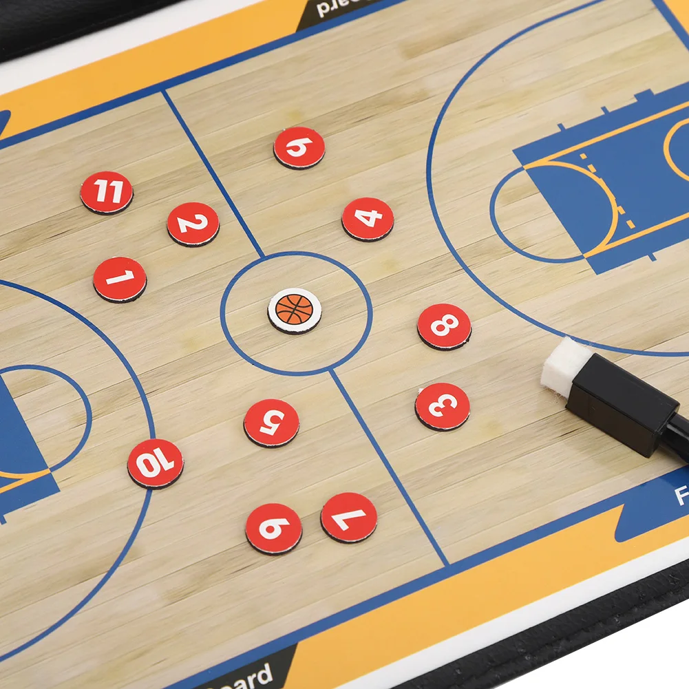 

ZK20 Colorful Folding PU Leather Waterproof Anti-skid Magnetic Coaches Basketball Board Tactics Teaching Display Plate