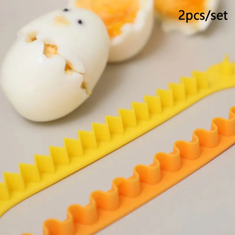 2Pcs Creative Lace Egg Cutter Boiled Egg Cut Flower Styler Lovely Breakfast Making Tools Funny Eggs Silcer Home Kitchen Tools