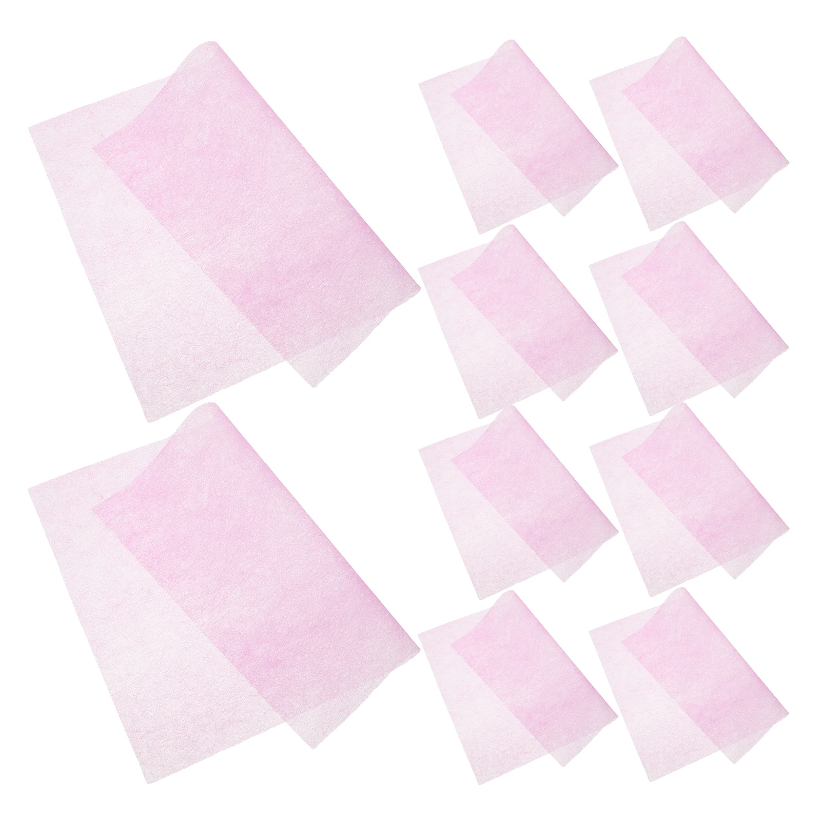 

200pcs Nail Dust Collector Filters Pink Non-woven Cotton Replacement Paper for Vacuum Cleaner Efficient Dust Absorption Long