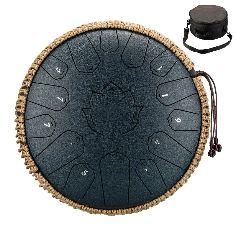 Hluru Stalen Tong Drum Glucofoon 13 Inch 15 Noten C Tone Muziek Drum Ethereal Drum Percussie Muziekinstrumenten Stalen Drum