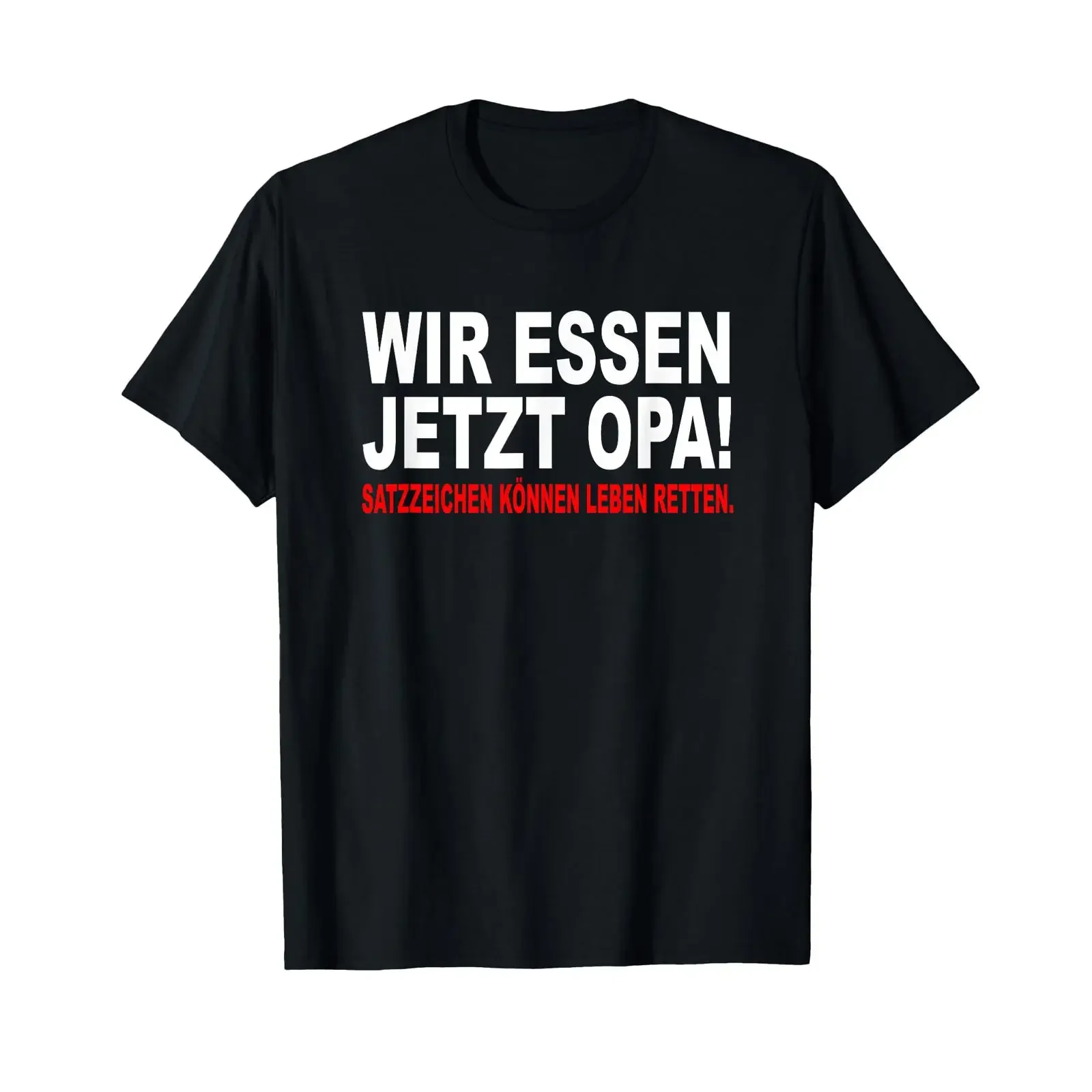 Men's T Shirt with German Text quot Wir Essen Jetzt Opa in vintage Washed Slightly Breathable Stylish Soft designer clothes