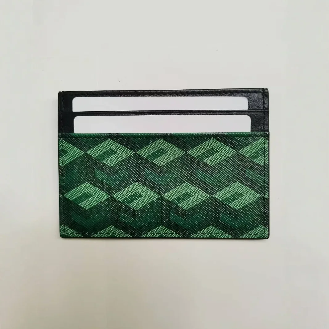 New Arrival Classic Fashion Multi-Functional Small Leather Card Holder Wallet Document Protection Clip-On 3D Pattern Design