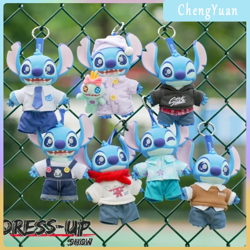 

Genuine Toptoy Stitch Dress-Up Show Series Blind Box Kawaii Vinyl Doll Trendy Desktop Articulated Action Collection Gift