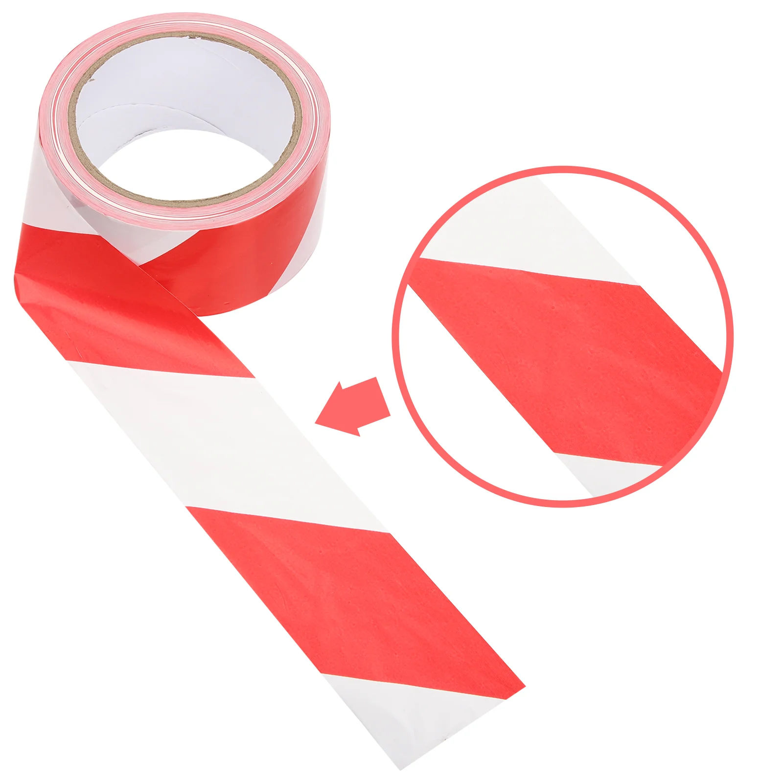 2 Rolls Red and White Cordon Tape Warning Hazard Marking Danger Caution The Halloween Area Barricade Striped Barrier Magnetic