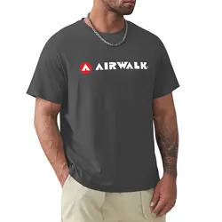 Camiseta con texto en blanco para hombre, ropa con logotipo de Airwalk