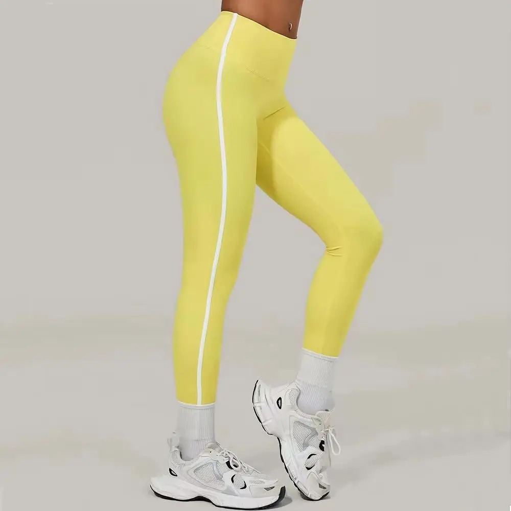 High Waist Solid Le… - image