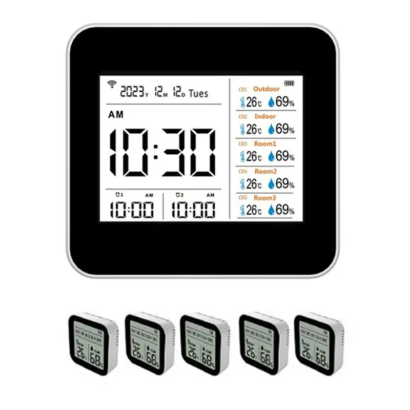 [newa76k-】-termometro-e-higrometro-inteligente-wifi-tuya-13-en-1-monitor-de-temperatura-y-humedad-interior-preciso