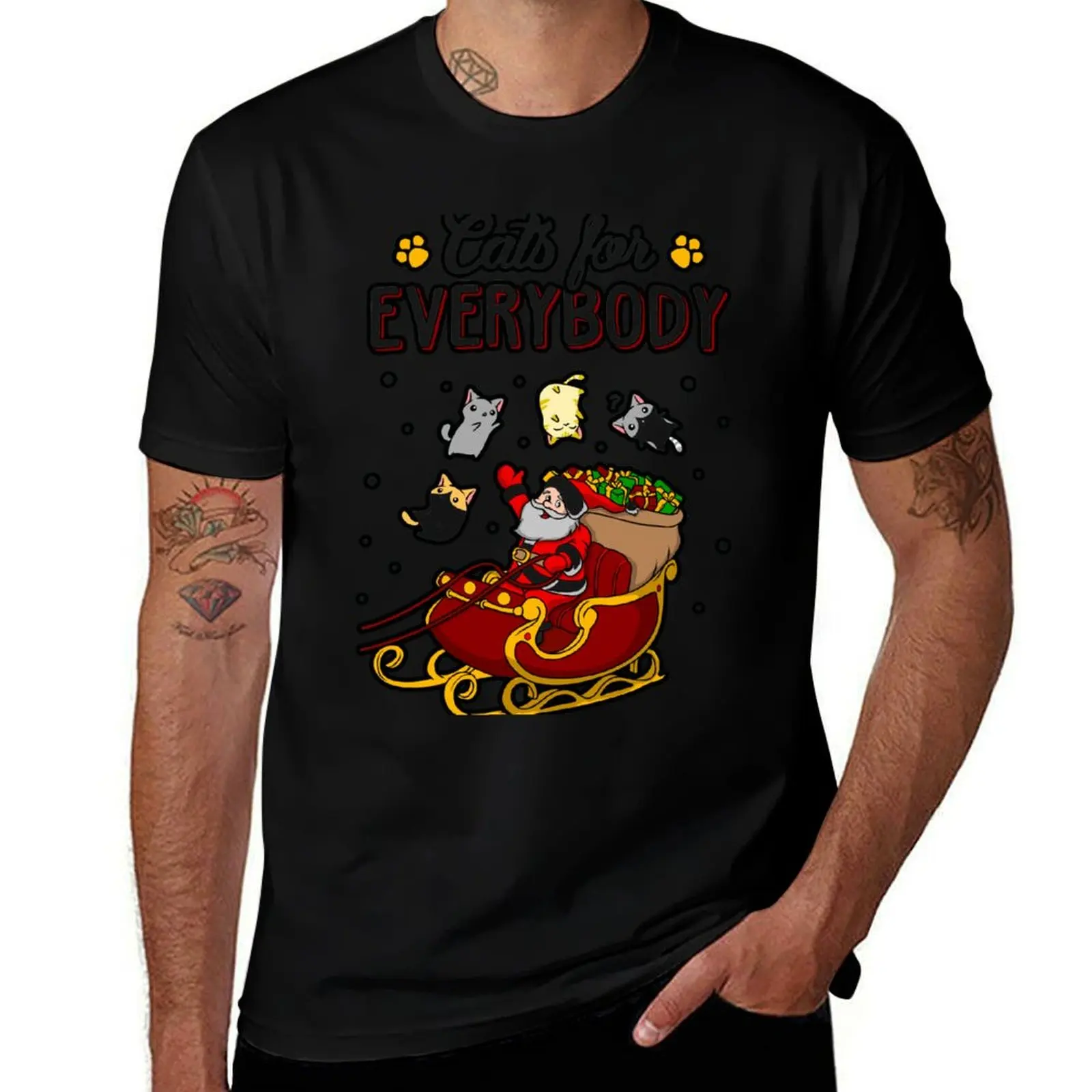 

Cats For Everybody Funny Ugly Christmas Sweatshirt T-Shirt g man t shirts for men funny t shirts dark humor T-Shirt