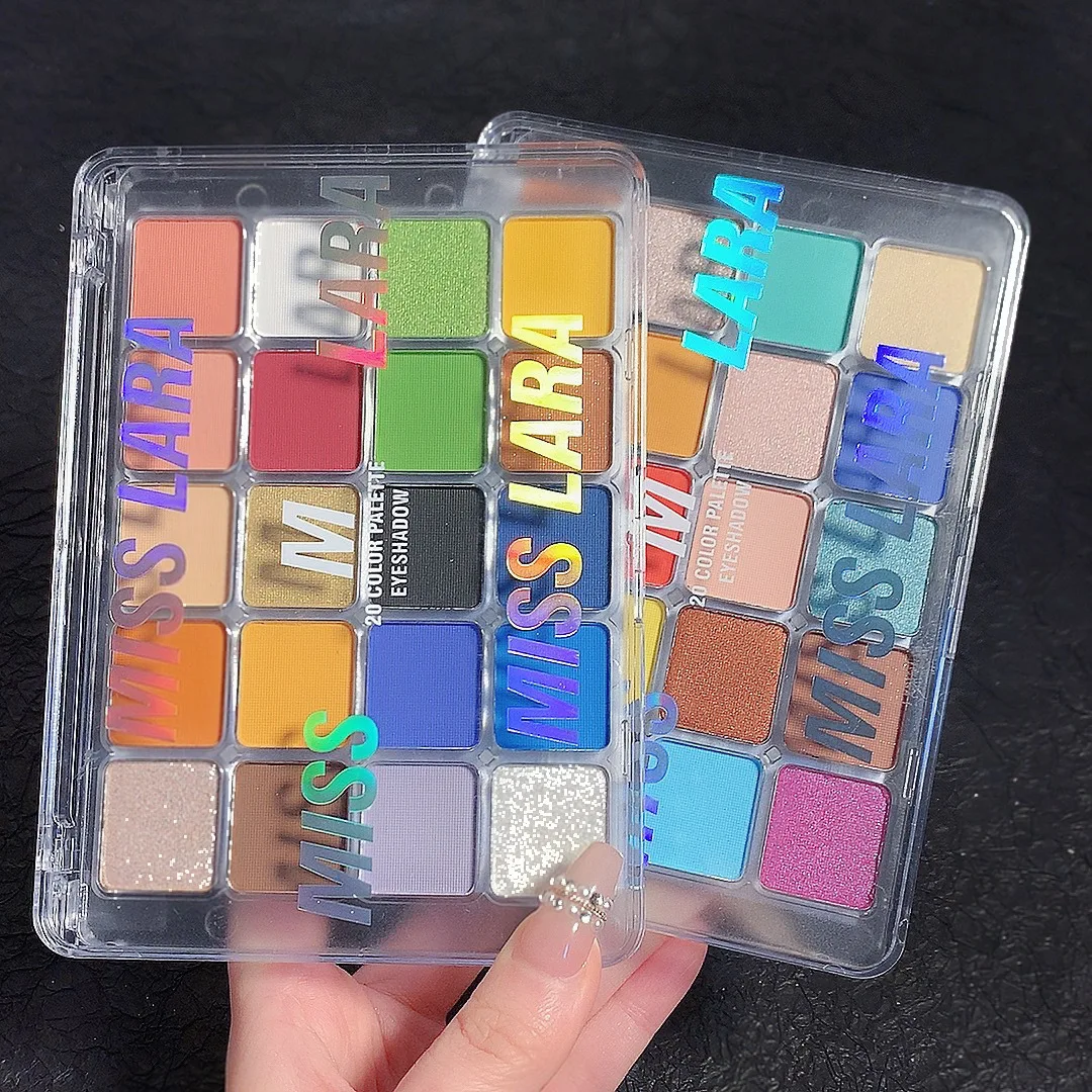 Paleta de sombras de ojos de 20 colores, pigmento de sombra de ojos de larga duración, mate, verde, púrpura, Nacarado, maquillaje de ojos coreano, cosméticos para mujeres