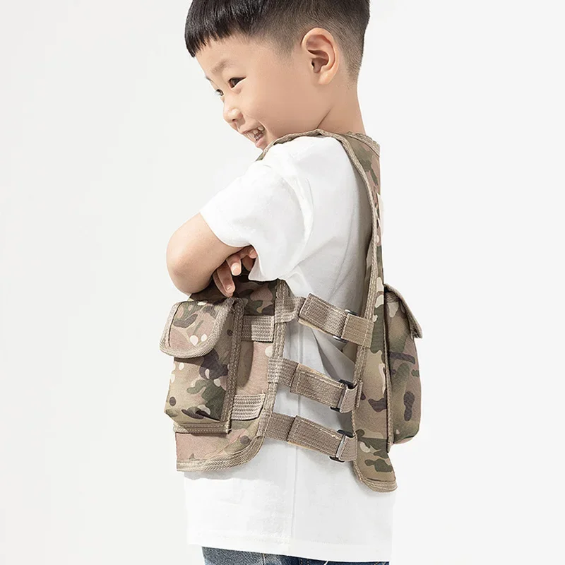 Children Adult Tactical Vest Hunting Airsoft  CS Game Jacket Camouflage Military Training Combat Vests Cosplay Sniper Waistcoat image 4