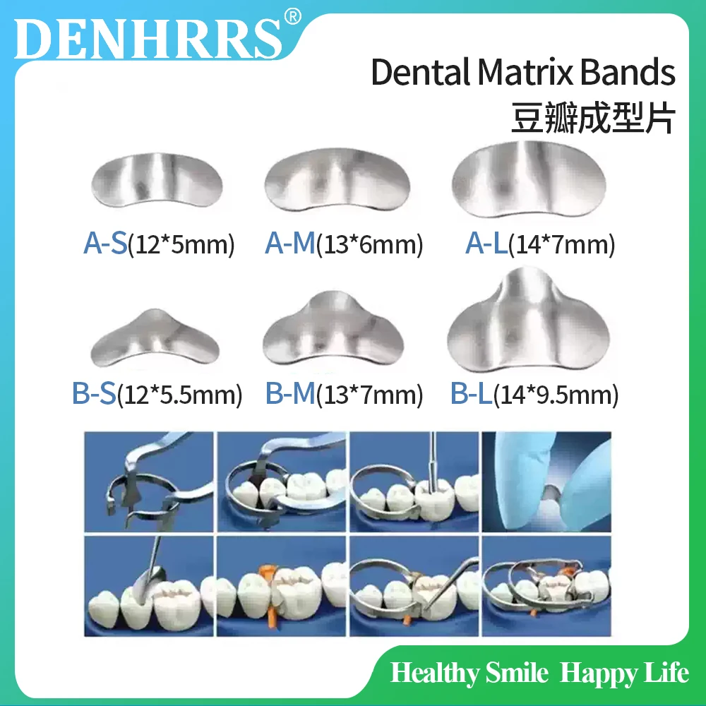 

Dental Matrix Sectional Contoured Matrices Band Kit Metal Rings Dentistry Matriz Materials Teeth Orthodontic Forming