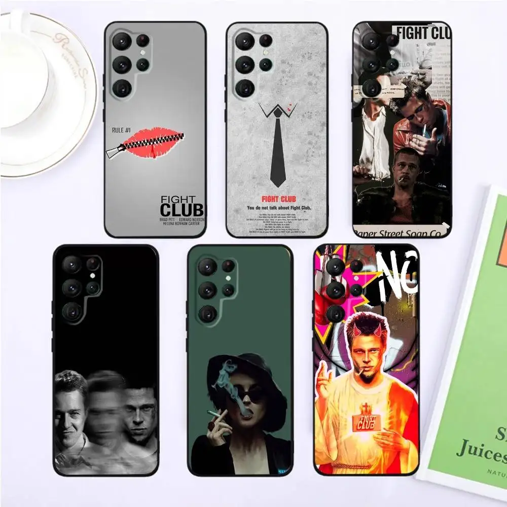 

F-Fight-Club movie Phone Case For Samsung S25,S24,S23,22,21,Ultra,Pro,S10,S30Plus,20lite Black Cover
