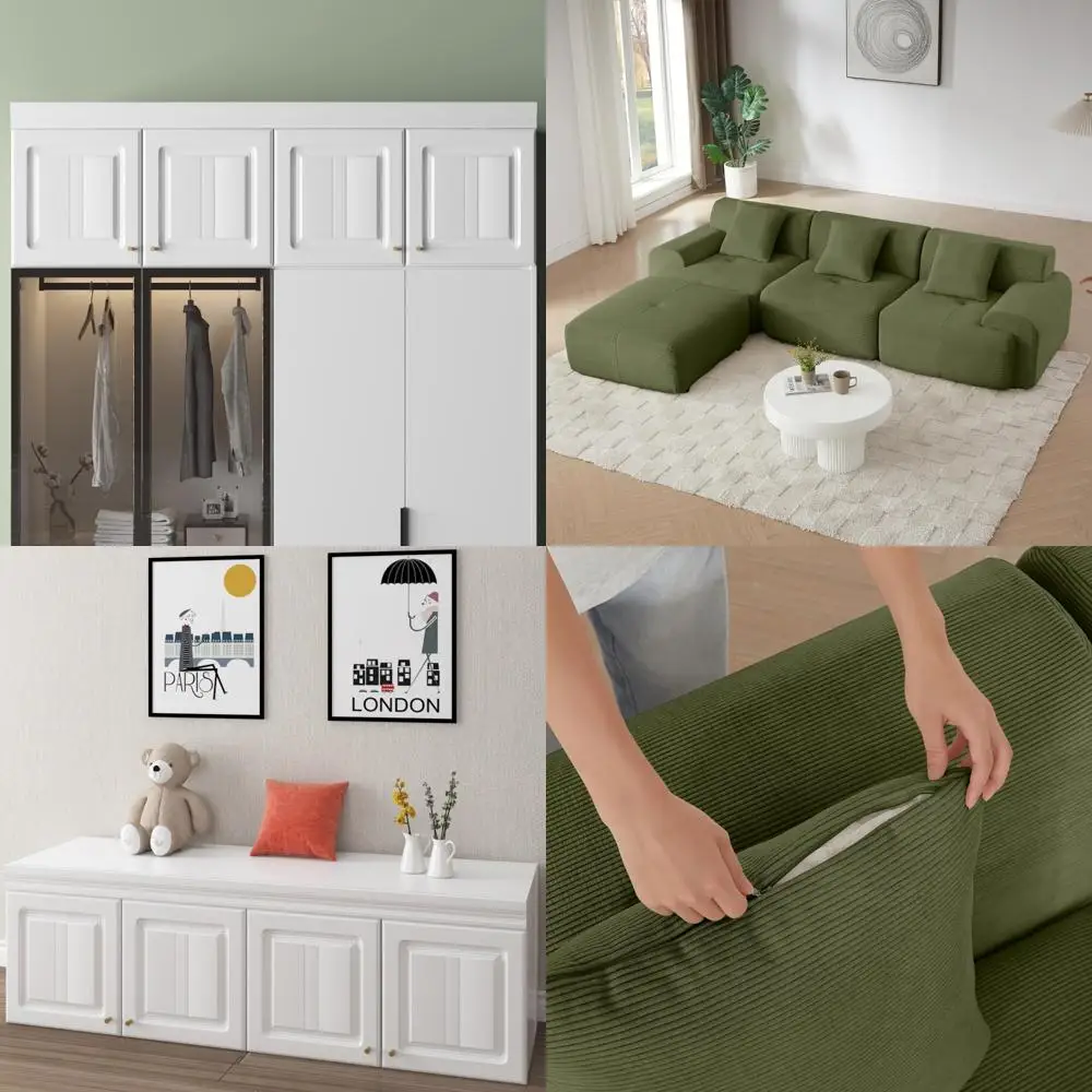 113 أريكة مقطعية حديثة على شكل حرف L، مقعد عميق منجد من سروال قصير من القطيفة، مقعد عميق للأريكة السحابية ذات 3 مقاعد كبيرة الحجم ومقعد عميق