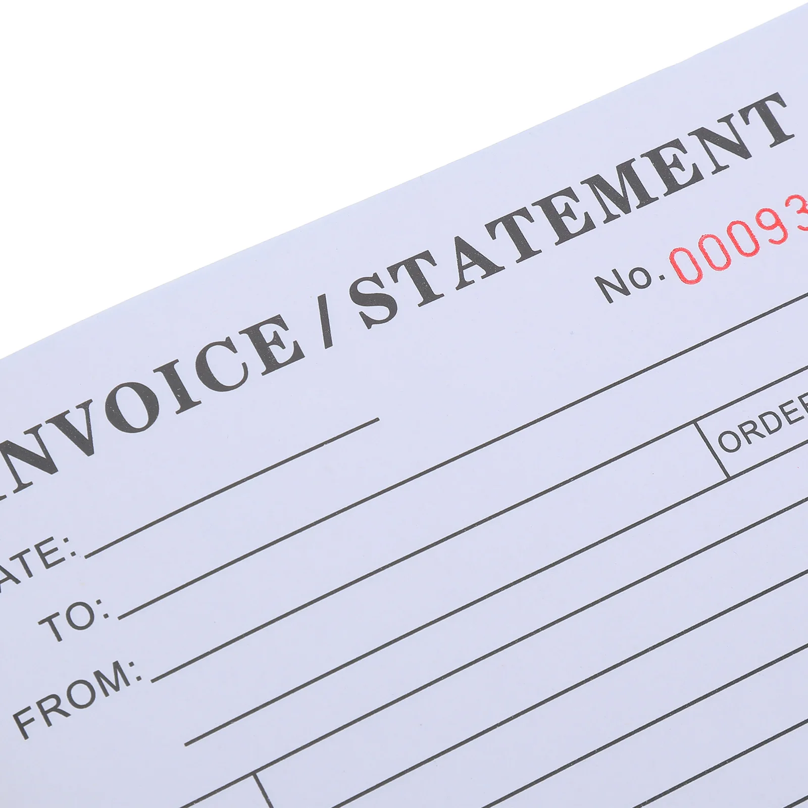 الإنجليزية استرداد التسليم ملاحظة فاتورة ورقة استلام النفقات التجارية سجل قالب المستندات المالية