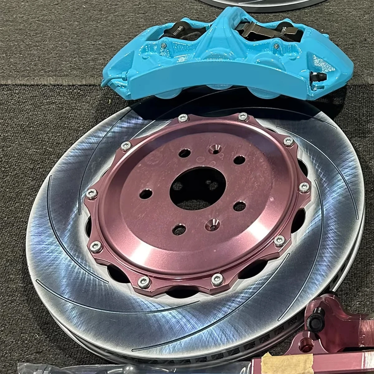 

ecially Custom Q50 Red Sport 2 Piece Rotors Slotted Big Break Kit and Other Auto Brake Parts Front 6-Piston Rear 4-Pistoncustom