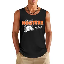 Hooters Tokyo Tank Top man sexy?costume T-shirts men men gym clothing