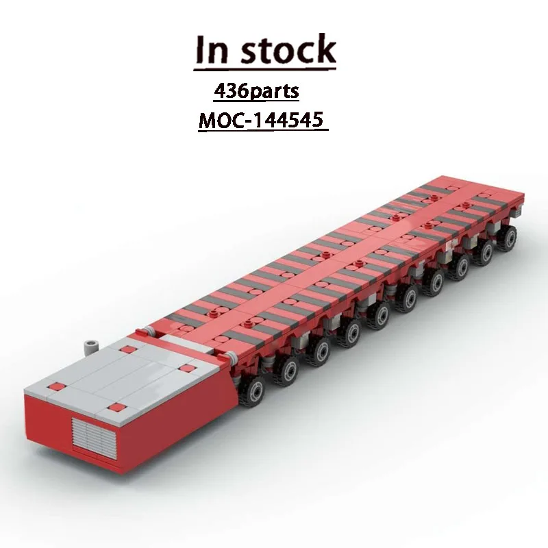 

MOC-144545 Новая модель самоходного модульного транспортного средства из строительных блоков, 436 деталей, подарок на день рождения для мальчиков и детей