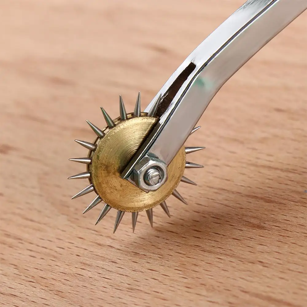 Leather Line Drawing Perforating Tool Perforator Lace Cutter Point Cloth Wheel Scribing Wheel Crimping Wheel Tracing Wheel