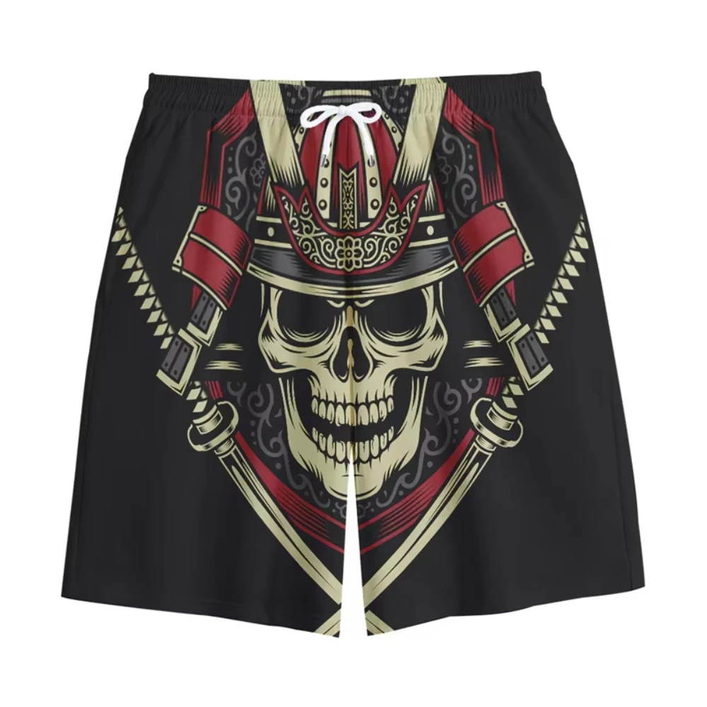 

2025 Summer Harajuku Men's Shorts Vintage Cool Design Japanese Samurai Shorts Fitness Quick Dry Shorts Summer Male Shorts