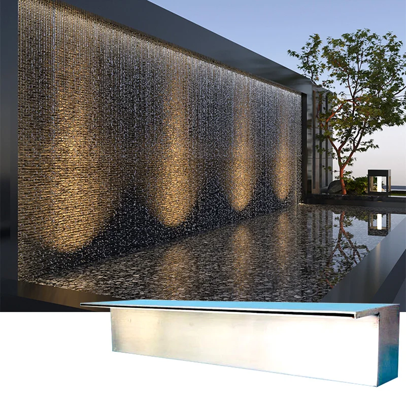 304 Stainless Steel Wate Channel Courtyard Garden Rockery Fish Pond Water Wall Water Curtain Landscape Waterfall Fountain nozzle