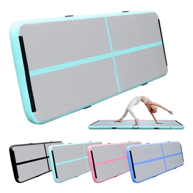 -Inflatable Gymnastics Mat Yoga Mat Rolls Gym Eco Friendly Tumbling Mat  Home Floor GYM Inflatable Air Track