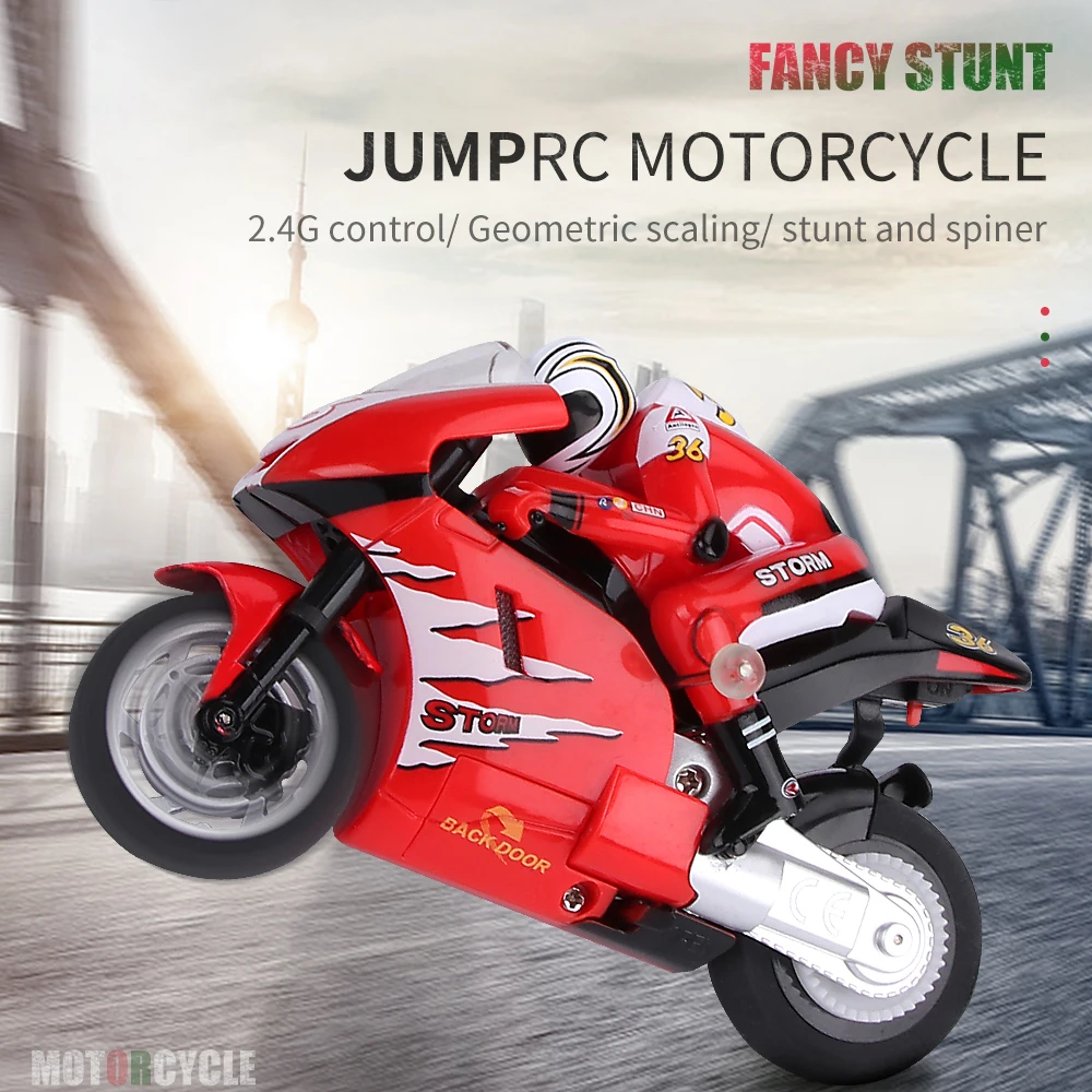 RC Motorcycle Electronic Remote Control Racing Car High Speed Electric Off-Road Car Rechargeable 2.4Ghz Stunt Motorbike For Boys