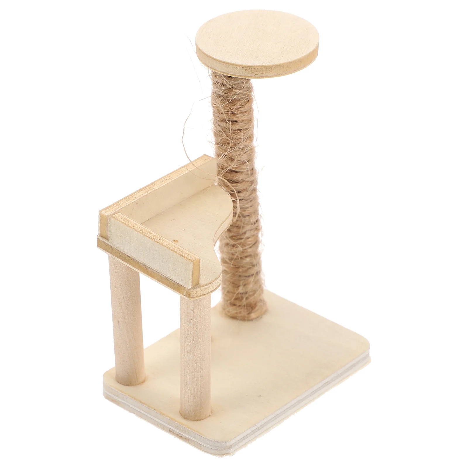 

Mini Dollhouse Cat Climbing Frame Child Ornaments for Kids Condo Wood Furniture Model Miniature Bookcase