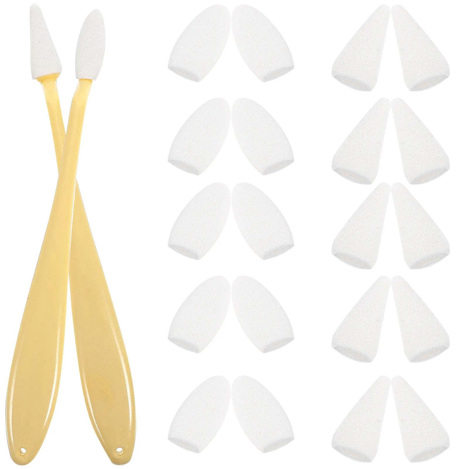 

2pcs Drawing Tools Sketch Smear Eraser Set Yellow Pens Lightweight Portable Blenders Stumps Correction Tool for Students