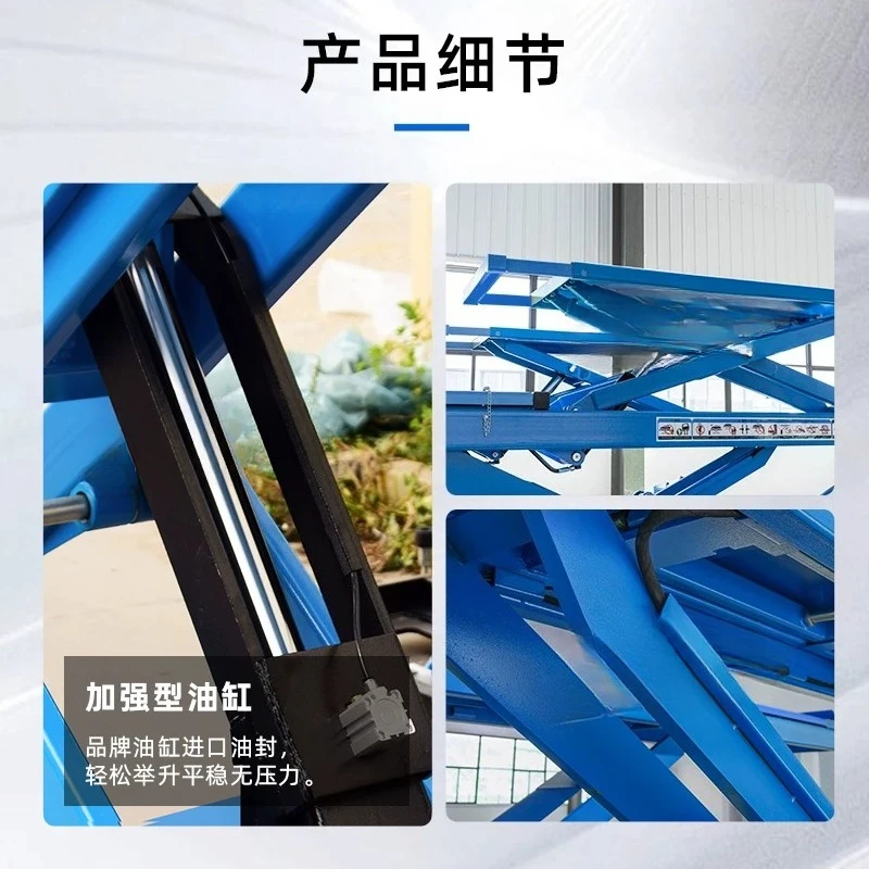 Factory Direct 2026 Large scissor lift scissor lift 4 tons car repair lift repair four wheel aligner