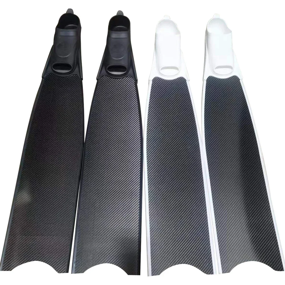 Carbon Fiber Foot Pocket Free Diving with Long Carbon Blades Fins