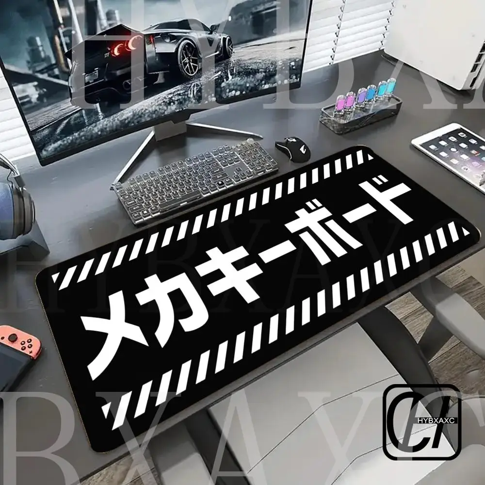 

White Mouse Pad Red Pc Gamer Japanese Mousepad Gamer Black Computer Table HYBXAXC HD Deskmat Gamer Desk Carpet Mat DropShipping