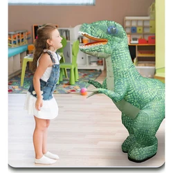 Extra large remote control dinosaur Tyrannosaurus rex electric automatic inflatable walking, screaming and moving simulation toy