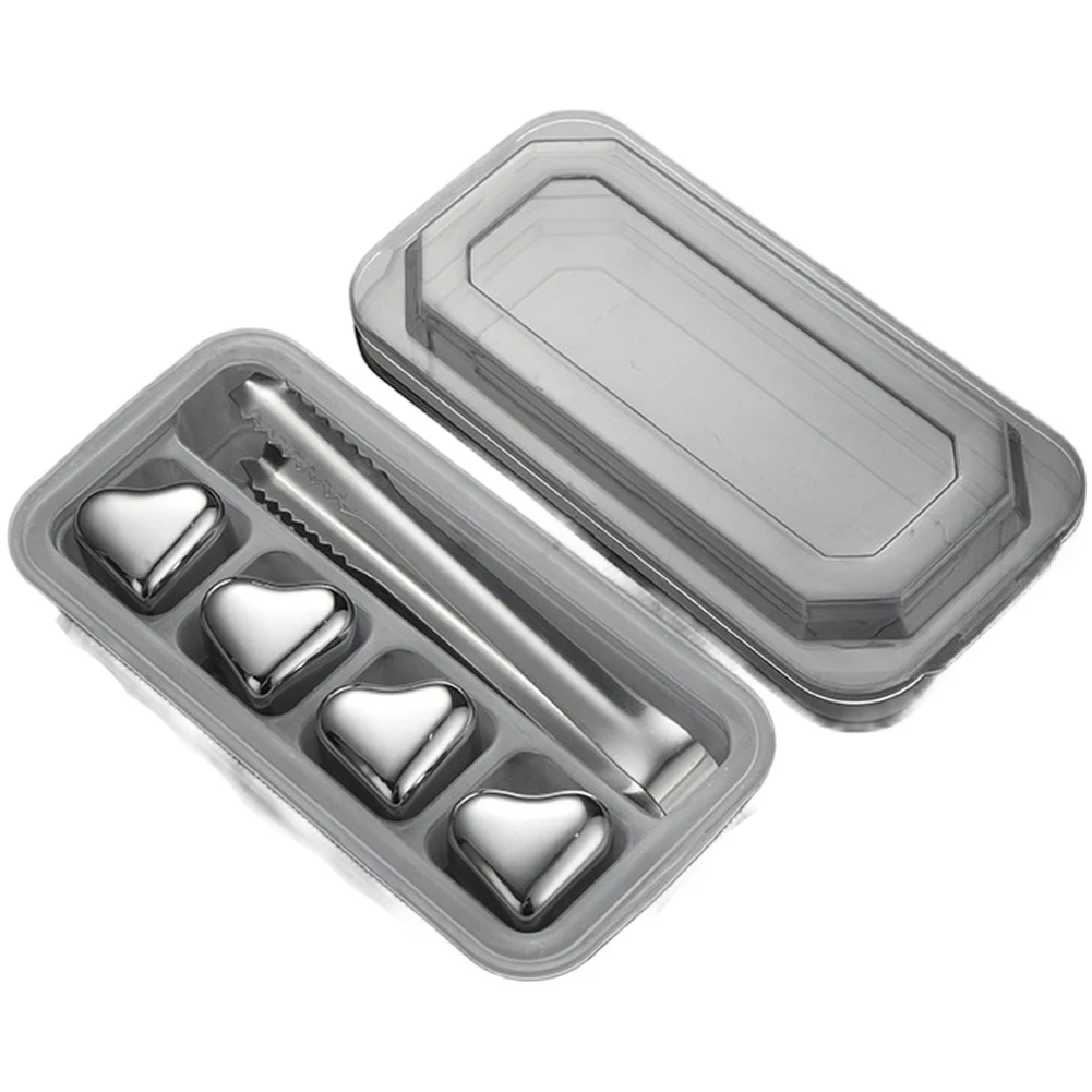 

1set Reusable Stainless Steel Whiskey-Stones 3.1*2.6*2.7cm Chill Drinks Without Diluting Flavor! For 3-5 Hours Cooling Barware