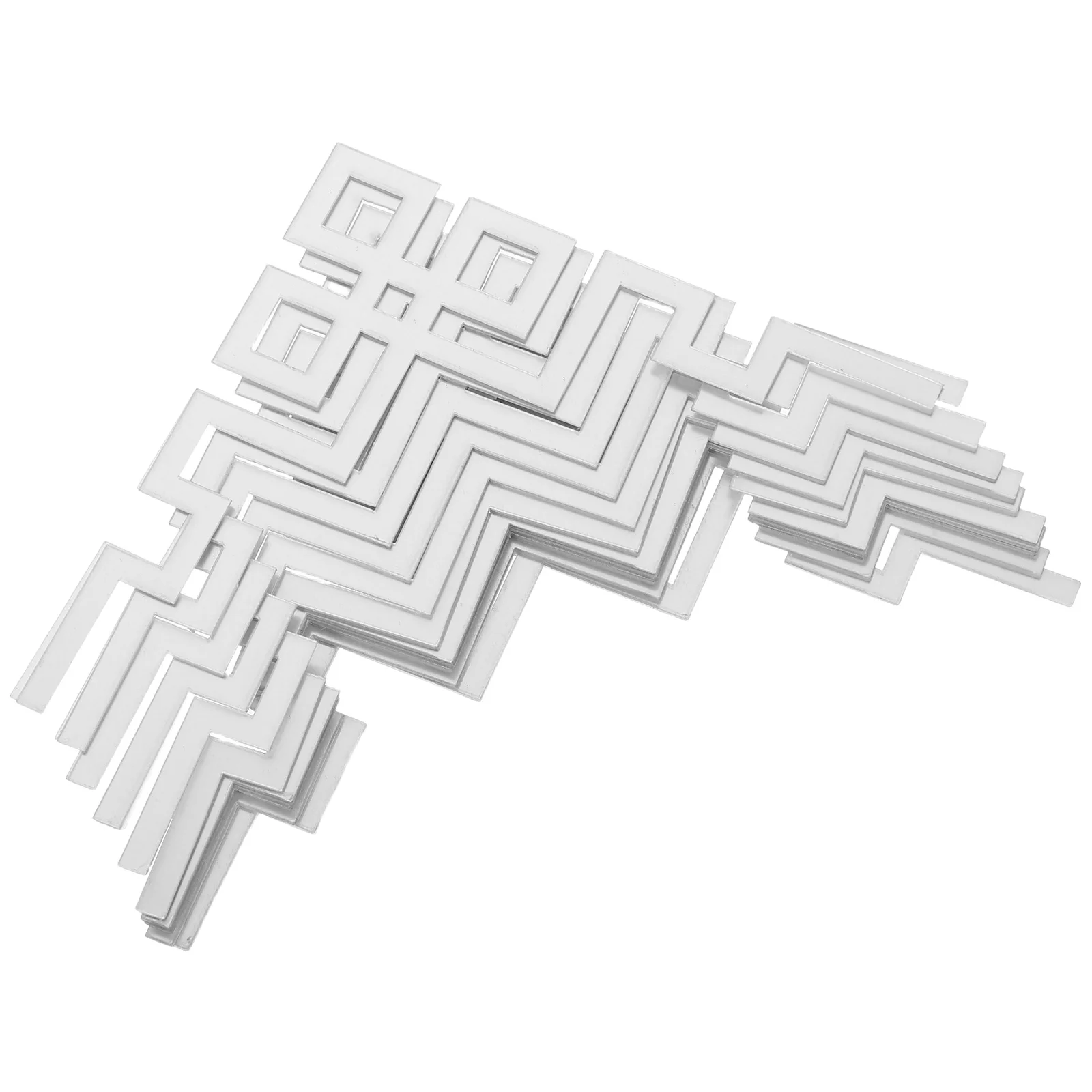 

12Pcs Acrylic Mirror Corner Tiles Self Adhesive 3D Mirror Wall Appliques Peel and Stick Removable Home Wall Decoration Stickers