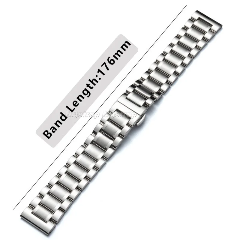 Solid Stainless Steel Strap 16mm 17mm 18mm 20mm 21mm 22mm 23mm 24mm Arc Flat End for LONGINES Band Butterfly Buckle Bracelet