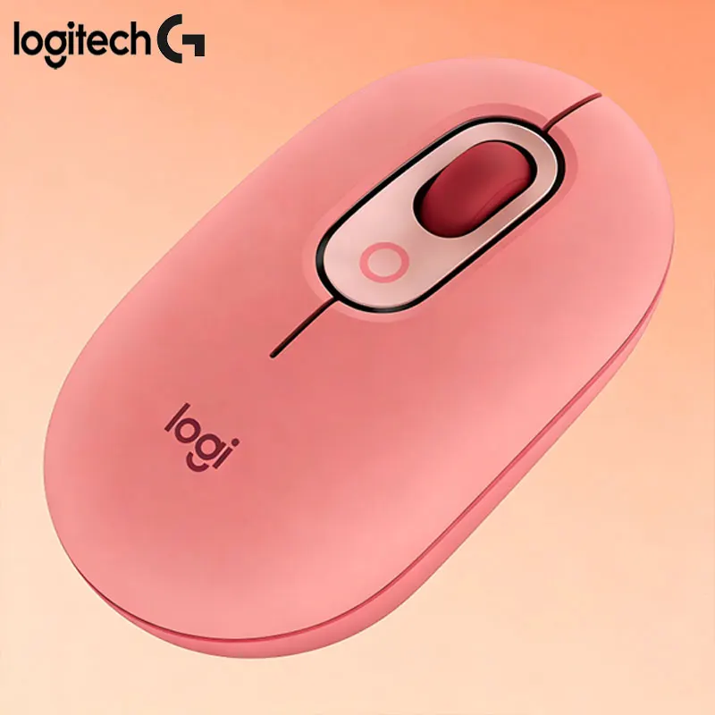 

Беспроводная офисная мышь Logitech M350 POP, бесшумная работа, устойчивость к поту и нескользящие свойства, длительное время автономной работы, эргономичный дизайн