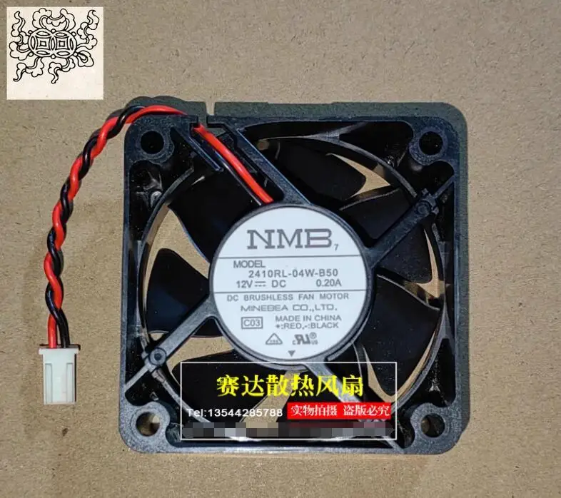 

Ltsf For NMB 2410RL-04W-B50 DC 12V 0.20A 60x60x25mm 2-Wire Server Cooling Fan