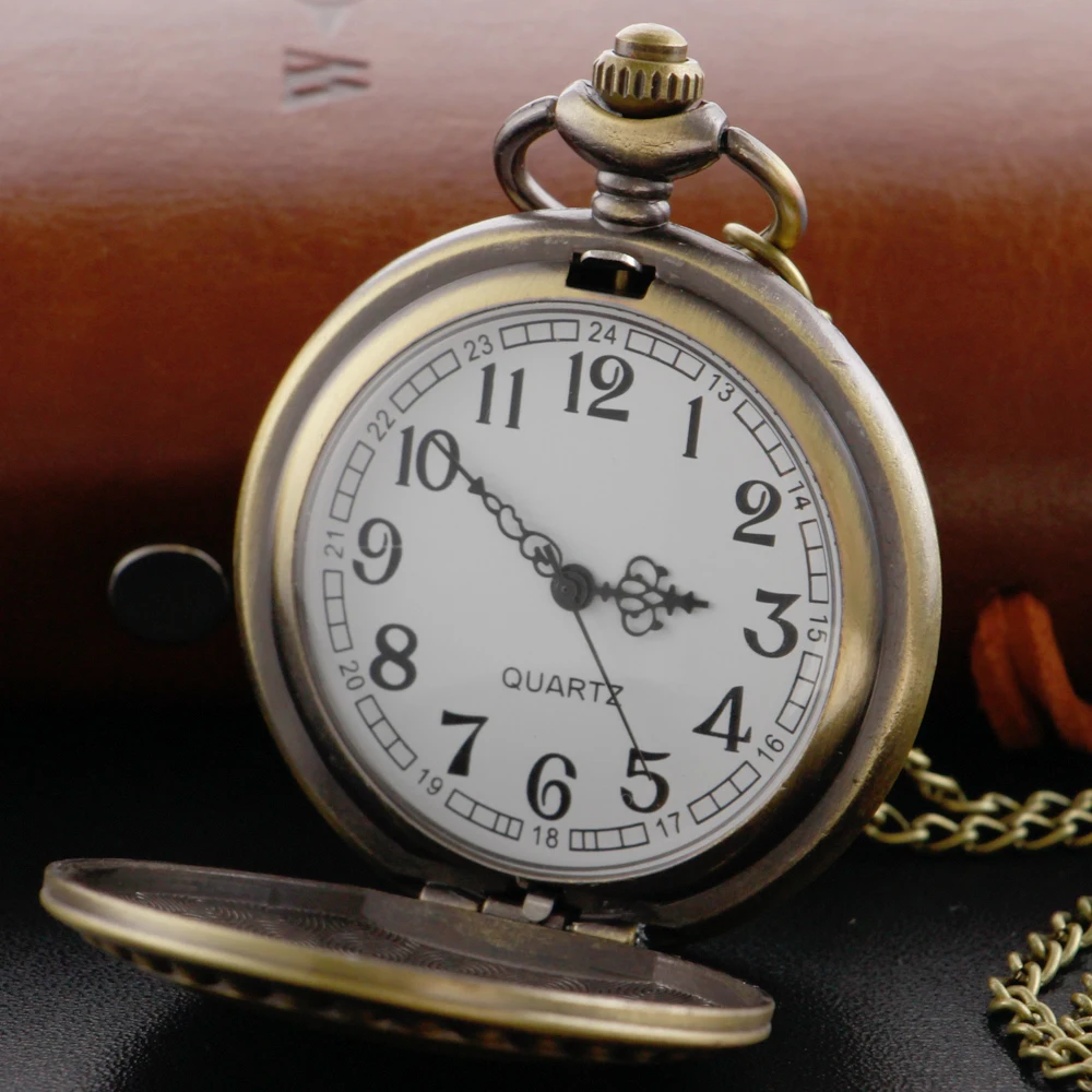 Бронзовые Ретро Кварцевые Карманные Часы Таинственные Приключения Глаз Логотип Значок Часы Классические Мужские и Женские Часы-брелок на один предмет Reloj