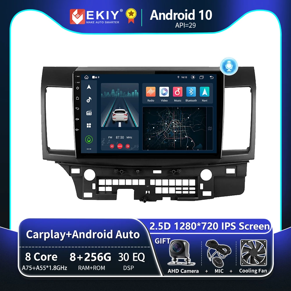 

EKIY T8 For Mitsubishi Lancer 2007-2013 Car Radio GPS Android Multimedia Video Player Navigation Auto Stereo Carplay No 2din DVD