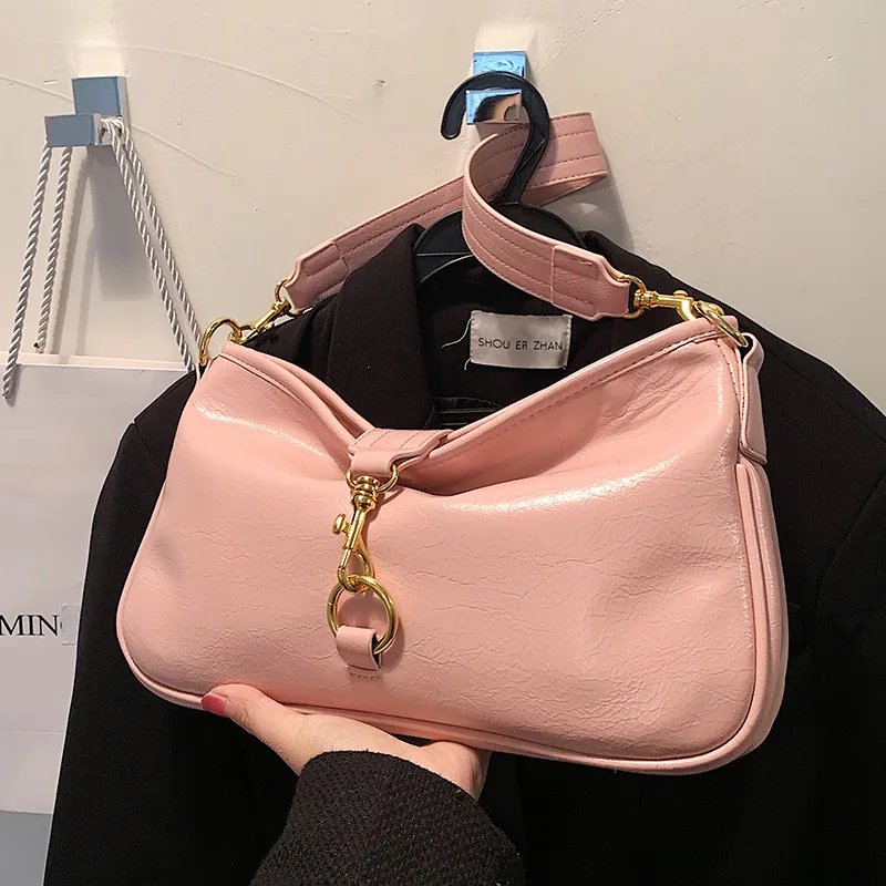 Borsa da donna trend 2024 nuova borsa a tracolla di design di nicchia borsa da ascella per pendolari di alta qualità borsa a tracolla versatile