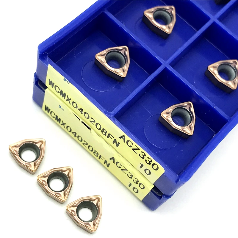 WCMT06T308 AZC330 U Khoan Carbide Lắp Indexable Dụng Cụ Mài Dao Cao Chất Lượng Chữ U Khoan Miếng Lót