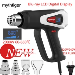 2000W Professional LCD Display Hot Air Heat Gun for Soldering Thermal Blower Hair Dryer Heat Shrink Industrial Hot Air Gun